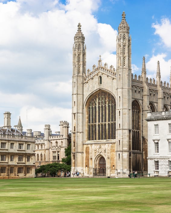 Kings College Chapel in Cambridge University. Cambridge, UK